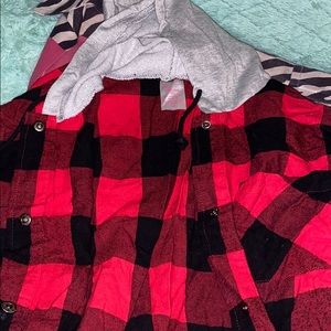 Flannel sweatshirt
